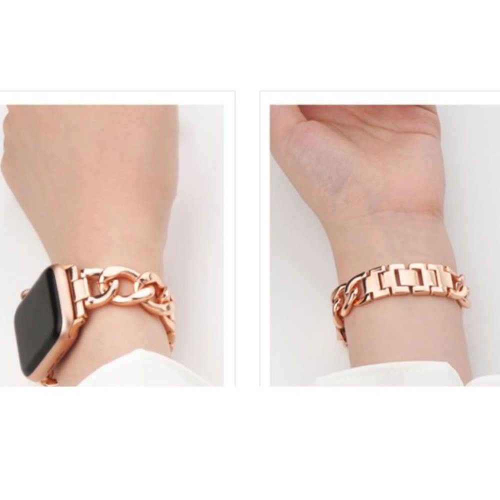 NEW Strap Chain Stainless Band For Apple Watch - Picture 3 of 16